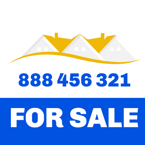 Minimalistic House Graphics for Property Sale Template